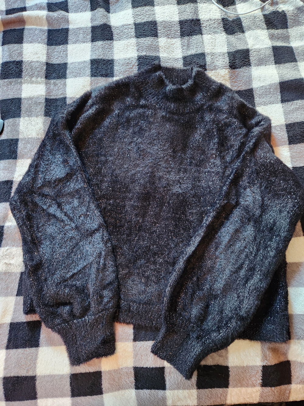 ULN wild fable Women's Charcoal Mock Turtleneck Sweater